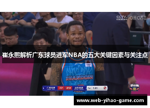 崔永熙解析广东球员进军NBA的五大关键因素与关注点